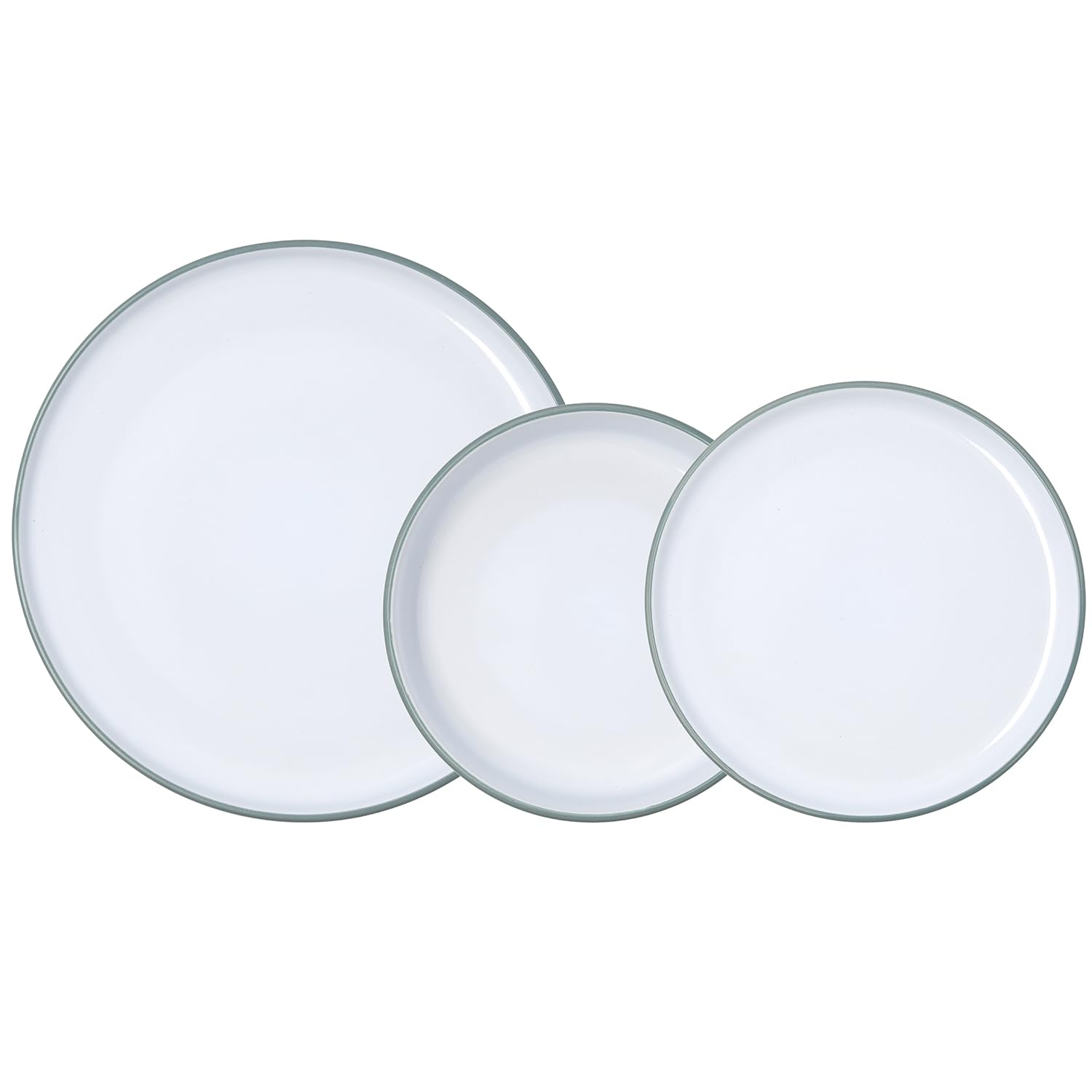 Luminarc Bodo Vajilla Cerámica 12 Piezas - 4 Personas Loza Apto Microondas Apilable