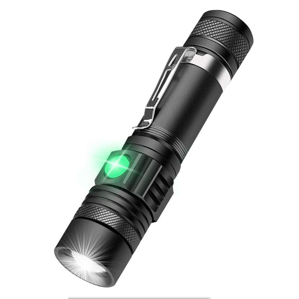 Flashlight, Super Bright Led Flashlight, Zoomable Streamlight Flashlight for Outdoor Bicycle Lights USB Rechargeable lumintop Flashlight (Body Color : 8000 Lumens, Emitting Color : B)