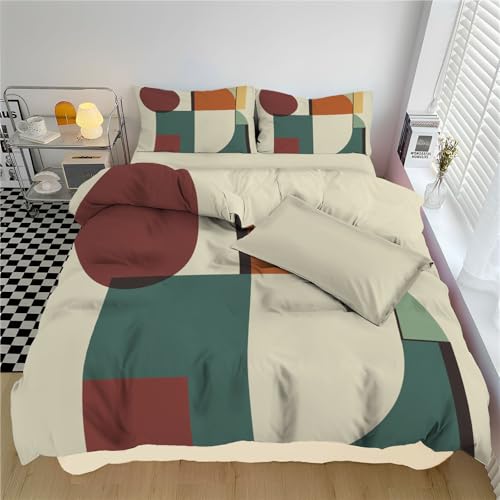 Housse de couette 3D en microfibre douce premium pour parure de lit de luxe 220x240