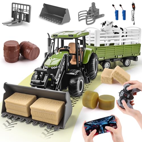 JONRRYIN Ferngesteuerter Traktor, 16 Stück...