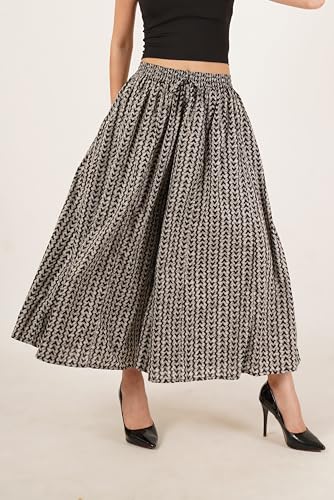 Image of COTLAND Fashions Jaipuri Cotton Printed Flared Palazzo Pants for Women