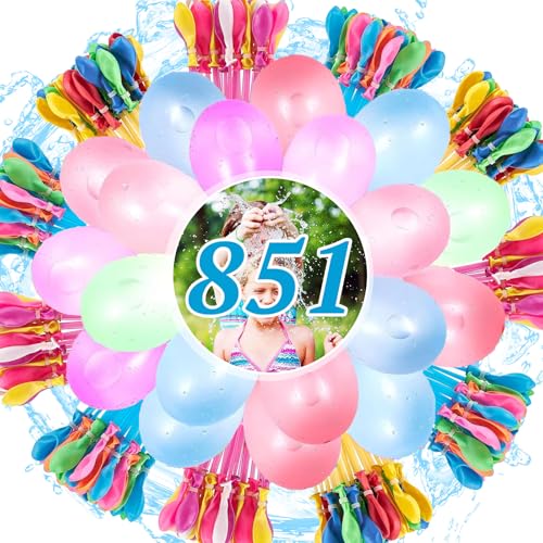 Betensh 925 Bombe a Eau, Bombe à Eau, Colourful Ballon Bombe a Eau, 60 Seconds Quick Fill, Ballon d'Eau avec Buse d'Arrosage, Bombes d Eau pour Enfants, Pool...