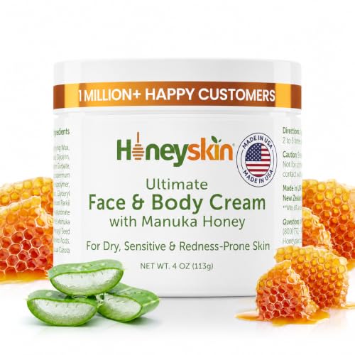 Hydrating Face Moisturizer & Body Cream with Manuka Honey (Organic)