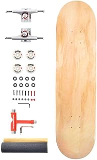 Venom Skateboards Complete Pro Hollow Light kit - Plain Skateboard - Skateboards for Kids/Teenage/Boys/Girls Adults Beginners -Advance- Inc Deck/Trucks/Bearings Abec 11/Skateboard Wheels/Griptape/Tool