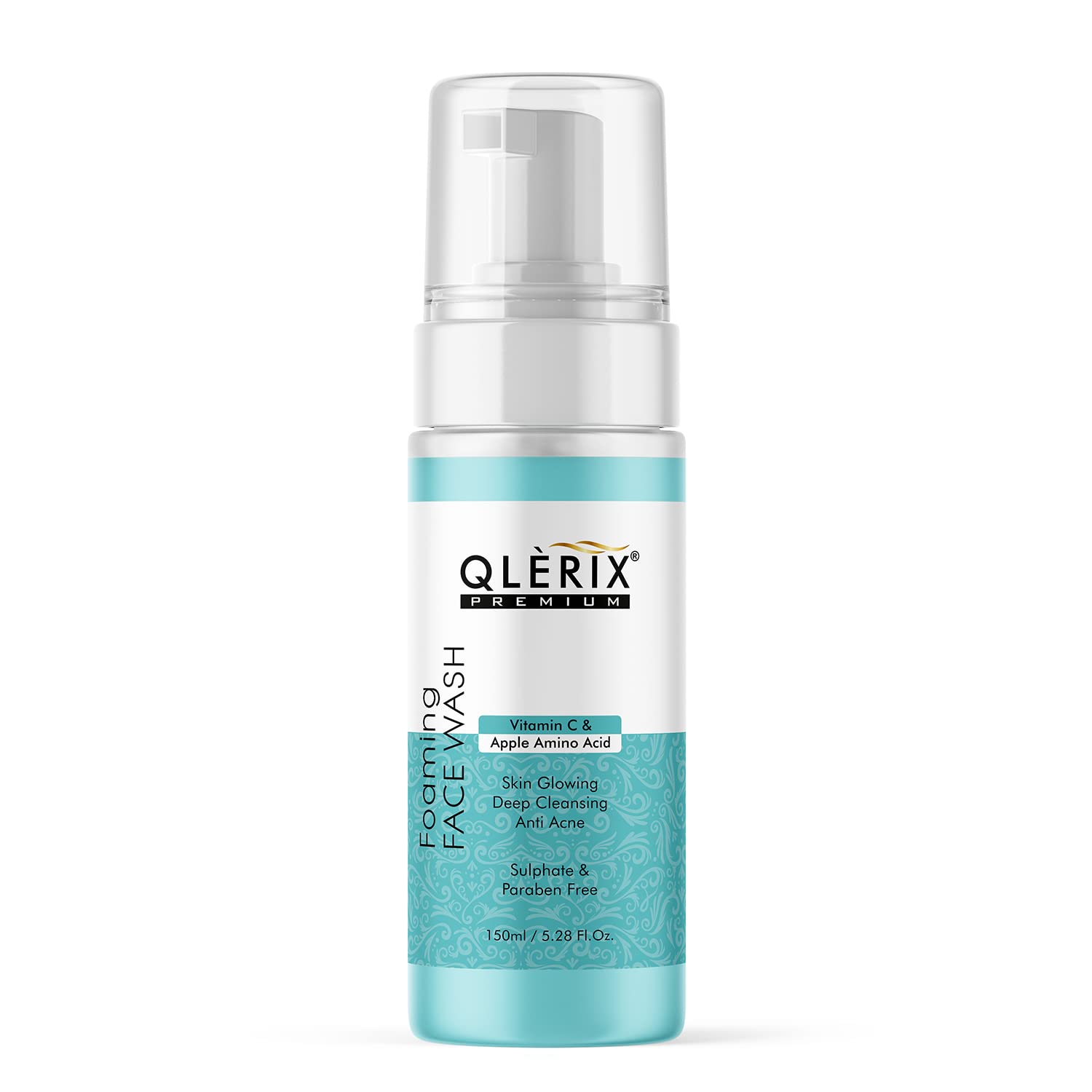 QLERIX Premium Foaming Facewash with Vitamin C and Apple Extract for Man And Women |150 ML Face Wash