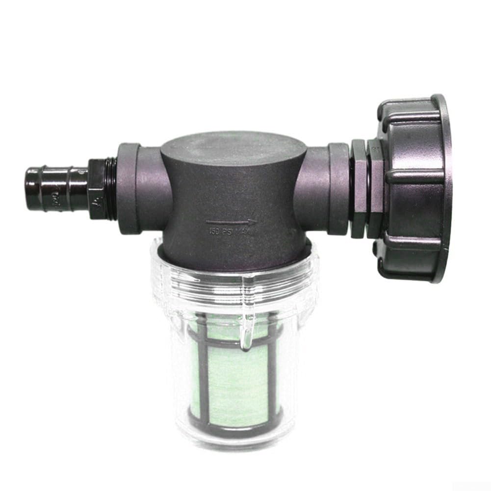 IBC Regenton Filter Connector, IBC Tank Zeef Slang Connector, Tuin Water Kogelkraan, Tuin Water 100 Mesh RVS Zeef Adapter Accessoires-32 mm