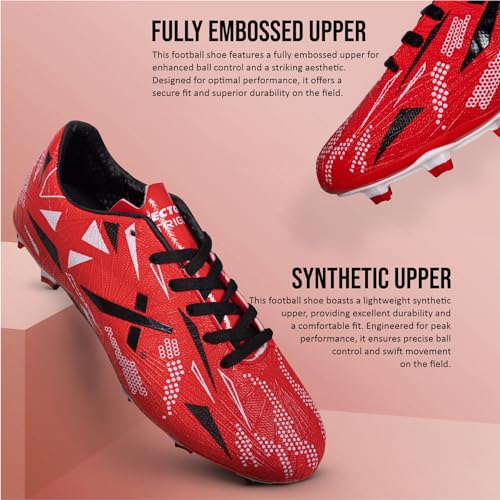 Image of Vector X Trigger Football Shoe /Studs, Double Colored TPU Sole, Padded Footbed, Premoulded Heel Shoe for Men