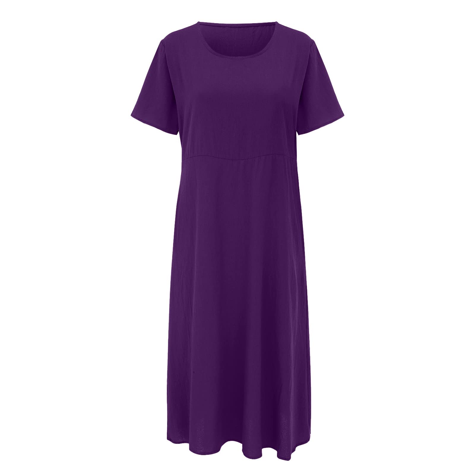 Robe décontractée ample col rond pour en finir avec les vêtements serrés en été