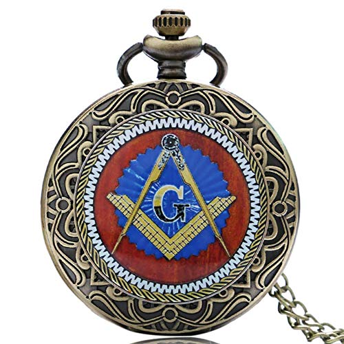GeRRiT Herren-Taschenuhr, Freimaurer-Freimaurer-Taschenuhr, ChainWatches Beste, Taschenuhren für Männer mechanisch