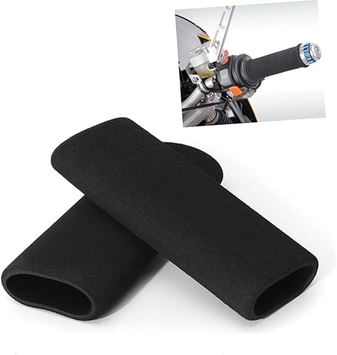 Miniatura 4 de BESPORTBLE Agarres para manillar de motocicleta, espuma para aliviar la fatiga, reemplazable, agarre cómodo, a prueba de golpes, para vehículos todo
