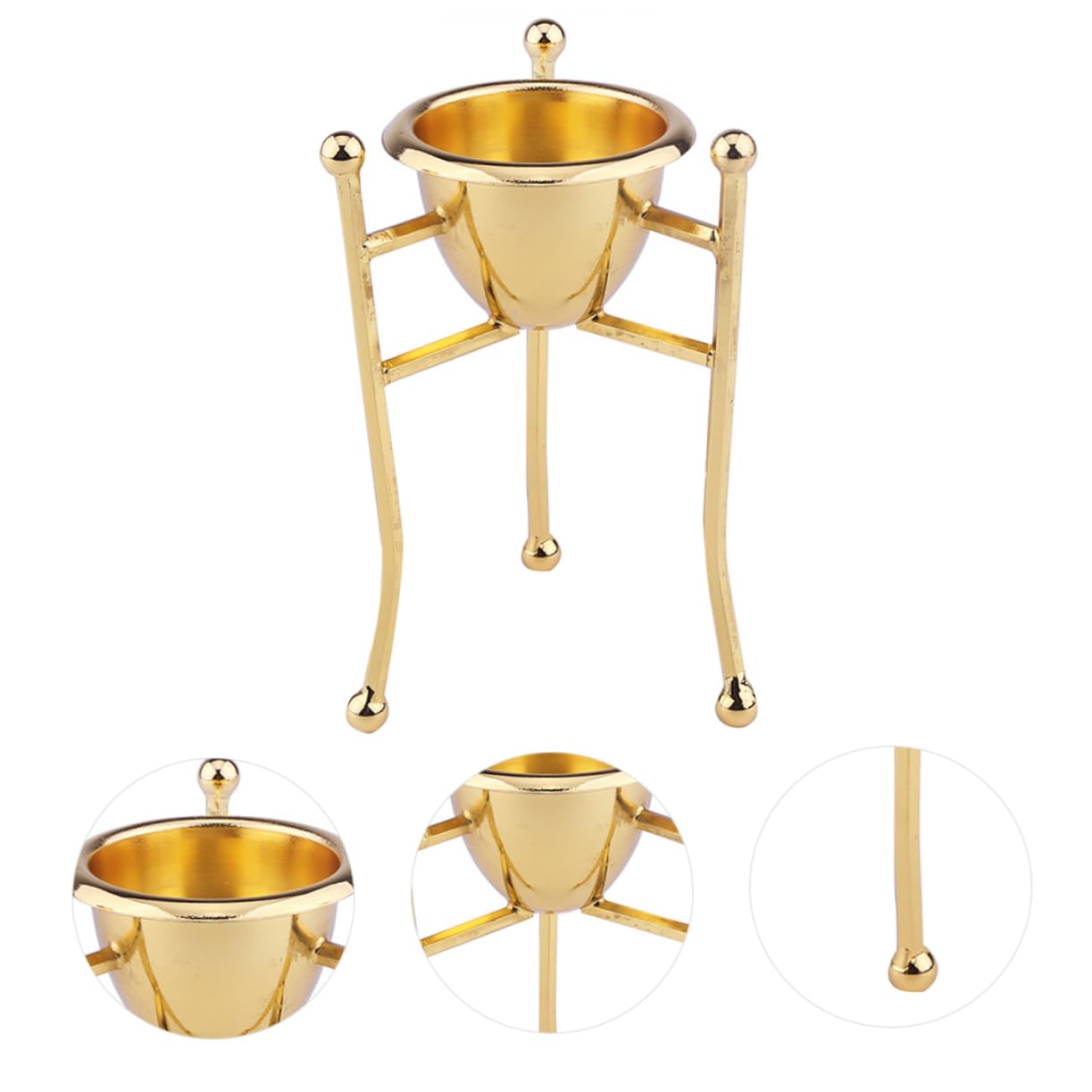 Amosfun 3 Pièces casier à Oeufs cartons d'oeufs réutilisables coquetier Tasse accesoire Cuisine Support Tableau coquetier œufs créatif Support à s de Cuisine cuivre