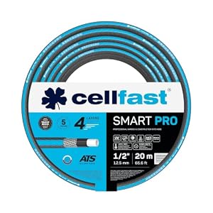 CELLFAST SMART PRO ATS Gartenschlauch, 4-lagig, knickfest, 1/2", 20 m