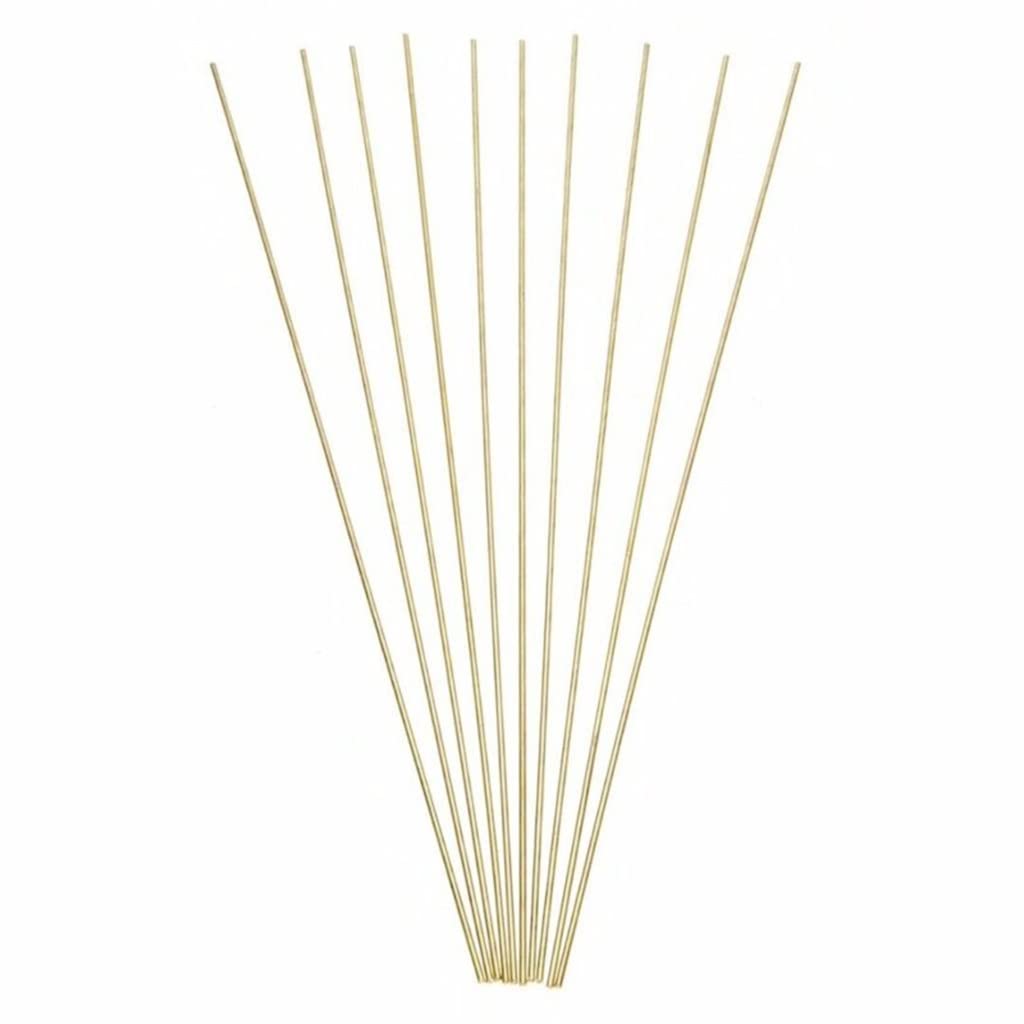 Pręty spawalnicze z aluminium, Pręt okrągły, 10 szt. 1, 6 x 250 mm, mosiężny pręt