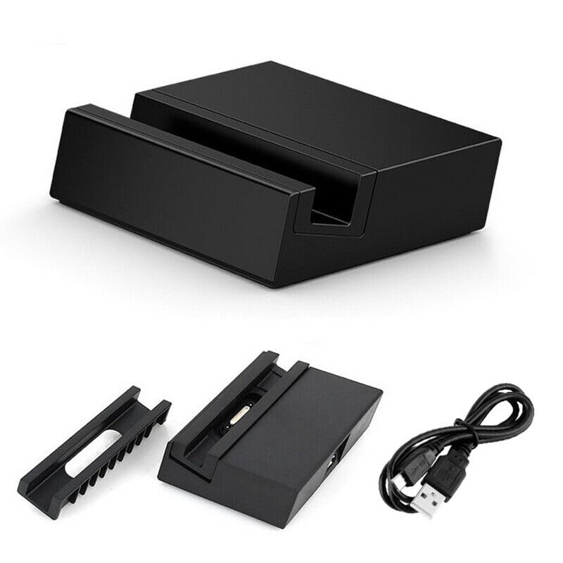 Image of Z1 Dock Cradle Charging Stand for Sony Experia Mobile Phone, Charge & Sync Desktop Dock, Hands-Free Viewing, Black