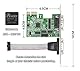 CERRXIAN 2-Port RS232 PCI Express Serielle Karte - DB9 Dual Channel 16C1050 UART - Serielle Port PCIe Karte - Serielle Erweiterungskarte