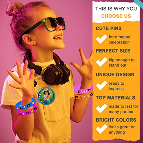 Encanto Artigos para festa de aniversário, pacote com 86 lembrancinhas de festa, inclui 12 pulseiras