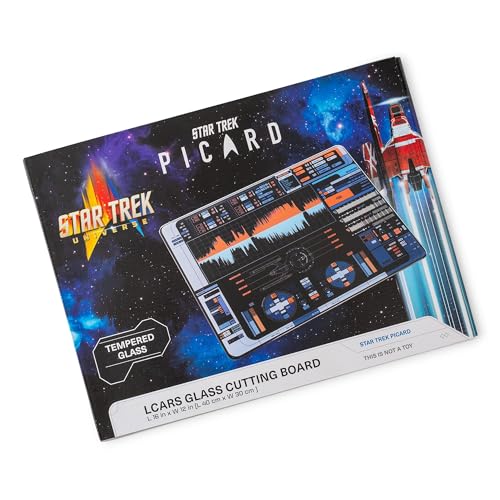 Tabla de cortar de vidrio Star Trek Picard LCARS 16x12 in miniatura 2