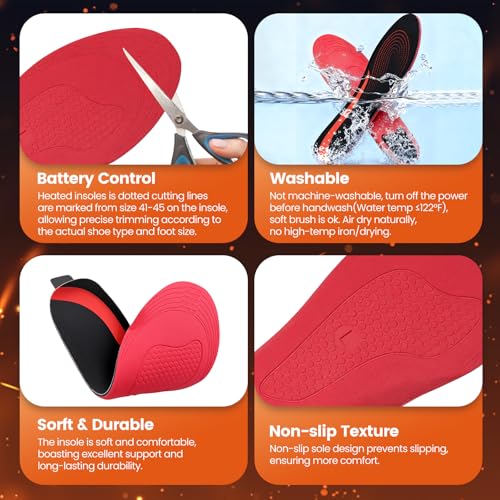Plantillas calefactables recargables para pies Talla L miniatura 5