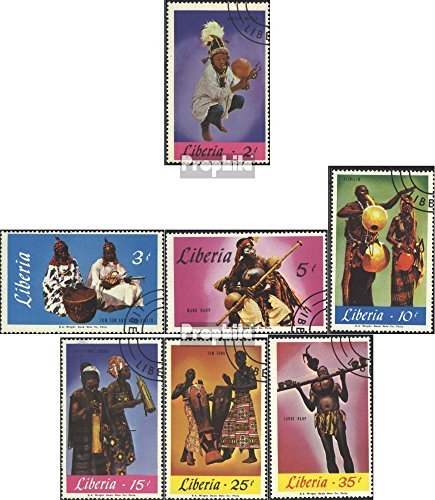 Prophila Collection Liberia 686-692 (completa Edizione) 1967 Locals Musica (Francobolli per i collezionisti) musica / danza