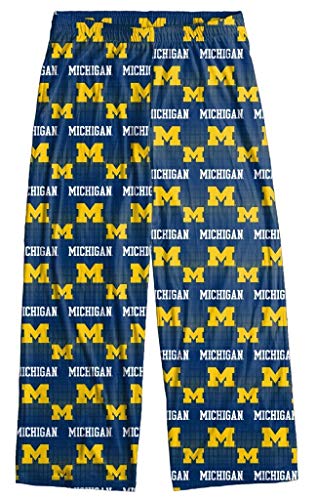 FOCO Michigan Wolverines Men's Scatter Pattern Pajama Lounge Multi Color Pants