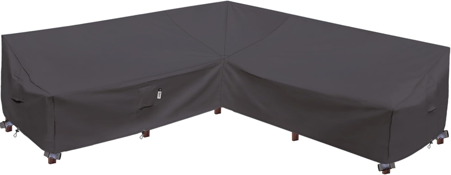 Heavy Duty Outdoor Sectional Sofa Cover 115"x115"