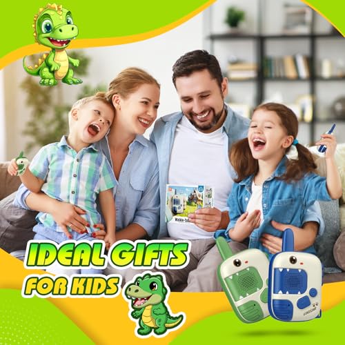 Walkie Talkie Kinder, Dinosaurier Spielzeug ab 3 4 5 6 7 8 Jahren Junge Geschenkideen Walky Talky Geschenk Junge 3-8 Jahre Outdoor Spiele für Jungen Funkgerät Kinderspielzeug Ostergeschenke Kinder