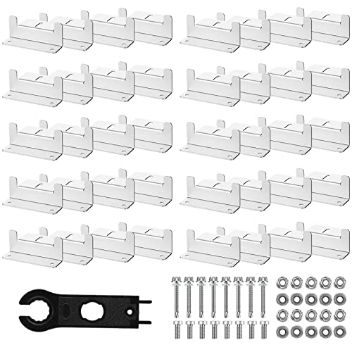 Konohan 10 Set Solar Panel Mounting Brackets Z Bracket Aluminum Solar Panel Mounting Brackets Kit...