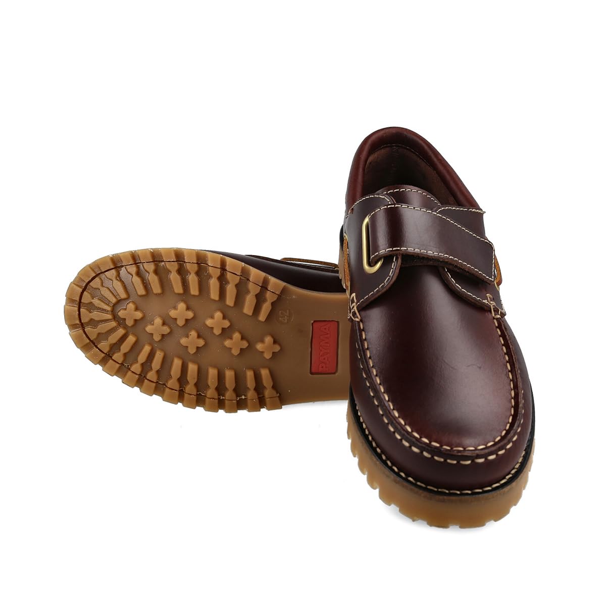 Chaussures Bateau Sport pour Homme Femme Enfant Garçon Unisexe en Cuir. Grandes Tailles. Fermeture Lacets et Contact. Semelle en Caoutchouc. Marron, Bleu Marine, Noir