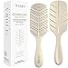 Detangler Brush by Fiora Naturals - 100% Bio-Friendly Detangling brush w/Ultra-Soft Bristles - Glide Through Tangles with Ease - For Curly, Straight, Black Natural, Women, Men, Kids - Dry and Wet Hair