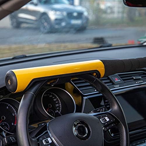 Car Van Motorhome Steering Wheel Lock Anti-Theft Baseball bat Heavy Duty Security clamp 2 Keys ALCA A303000