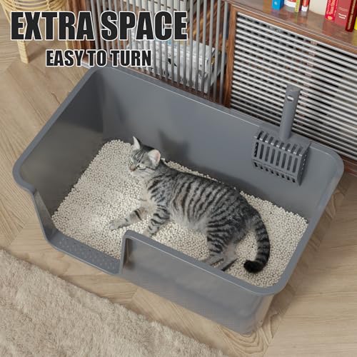 Arenero para Gatos Grande 4-Pack con Pala Gris miniatura 6