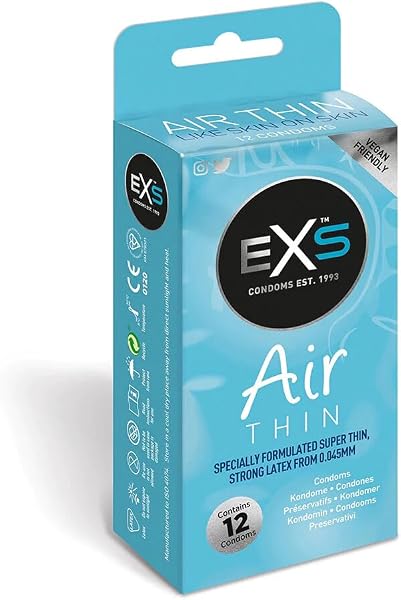 EXS Air Thin Kondom 12-pack med extremt tunn design