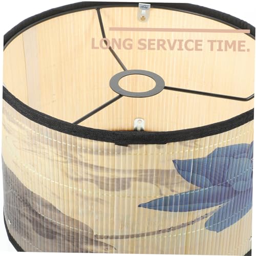 Pantalla de lámpara Ink Lotus estilo antiguo para regalo de hogar 7