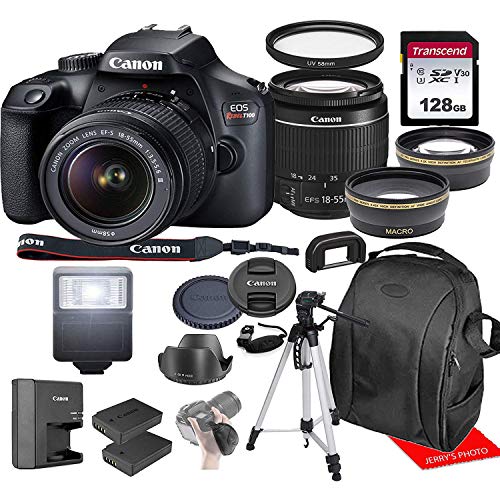 Canon Rebel T100 w/Canon EF-S 18-55mm F/3.5-5.6 III Zoom Lens & Professional Accessory
