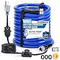 RVSNAIL 100FT Heated Water Hose for RV, Heated Drinking Water Hose Freeze Protection Down to -45°F, Lead and BPA Free, Smart Temperature Control, Ideal for RV, Camping, and Home