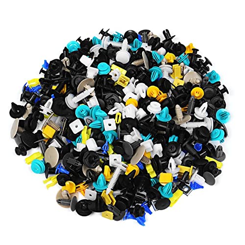 Kit de fixations pour bavettes auto avec 1000 rivets en plastique pour pare-chocs et ailes