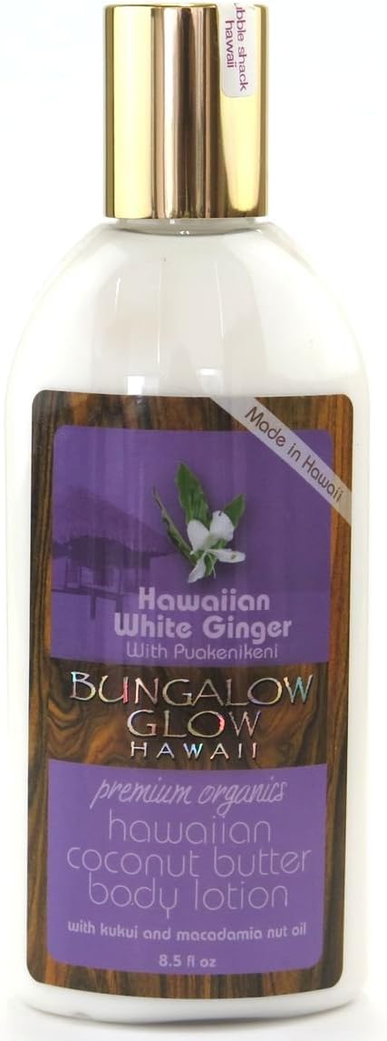 Hawaiian White Ginger with Puakenikeni Coconut Butter Body Lotion 8.5oz