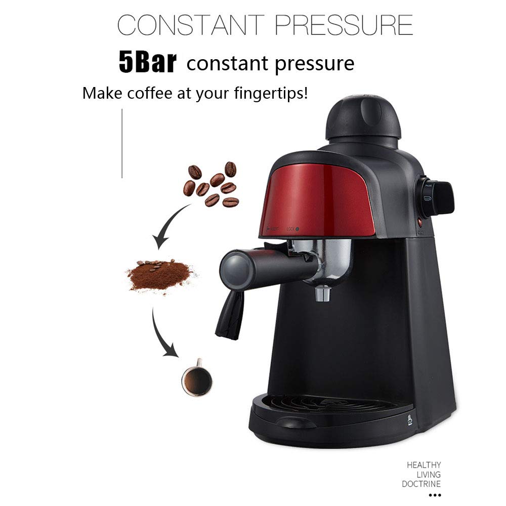 Máquina de café con vaporizador de Leche Máquina de café Espresso Italiano Espresso Tradicional Cafetera Máquina de Bebidas Calientes Espresso, Latte, Cappuccino Needed