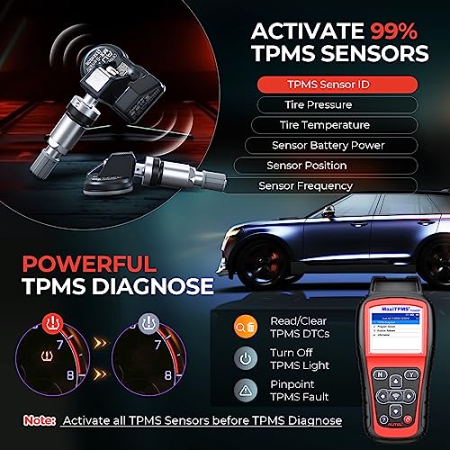 Autel MaxiTPMS TS508WF Kit 2026, TPMS Programming Tool with 8PCS 315 433MHz Sensors (209$), WiFi Ver. of TS508 TS501 Pro TS408s, Relearn/Activate All TPMS Sensor, TPMS Reset, Lifetime Free Update - Image 6