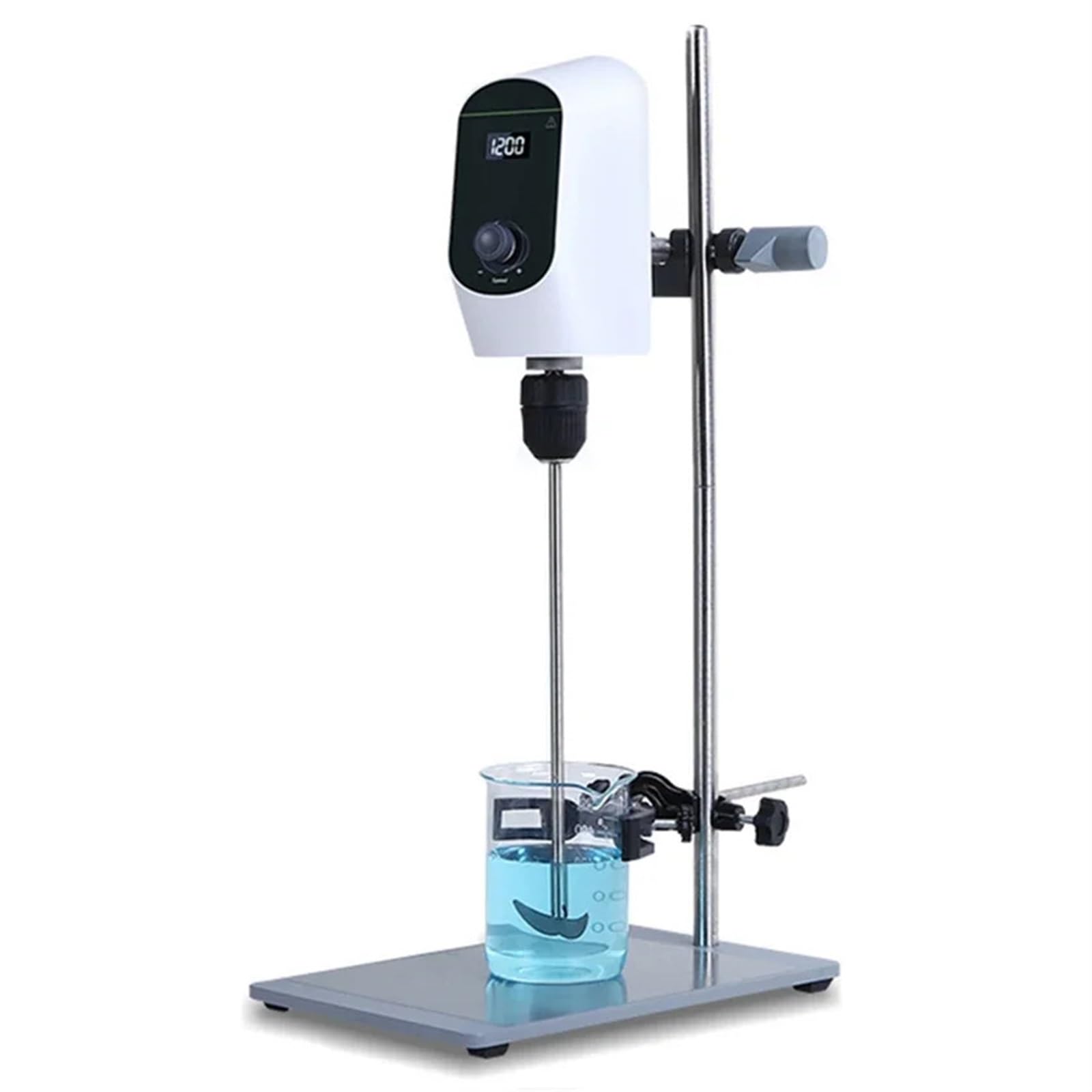 Zxzzas Bianco Magnetic Stirrer, Laboratory Stirrer Electric Stirrer Digital Display Overhead Stirrer Lab Mixer Equipment 20/40/60L Mixing Capacity 100-2000Rpm(60L)