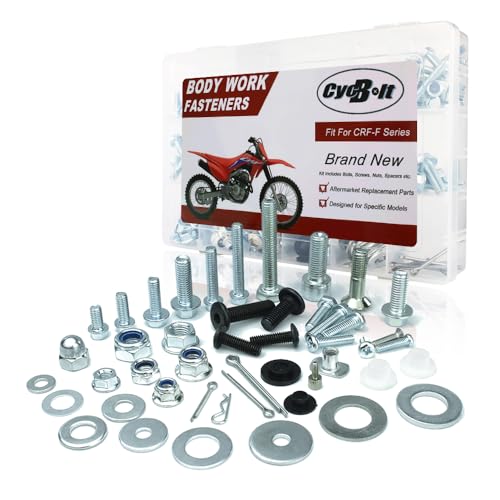 Image of 330PCS Body Work Bolt Kit Fit for CRF250F CRF110F CRF230F CRF80F CRF125F CRF50F CRF100F CRF70F CRF150F Motorcycle Body Engine Fender Fasteners Bolts Set