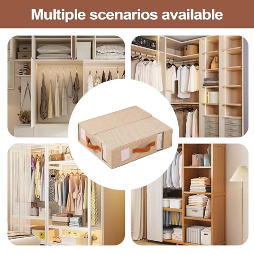 Organisateur de rangement pour draps et linge de lit de placard empilable - 5