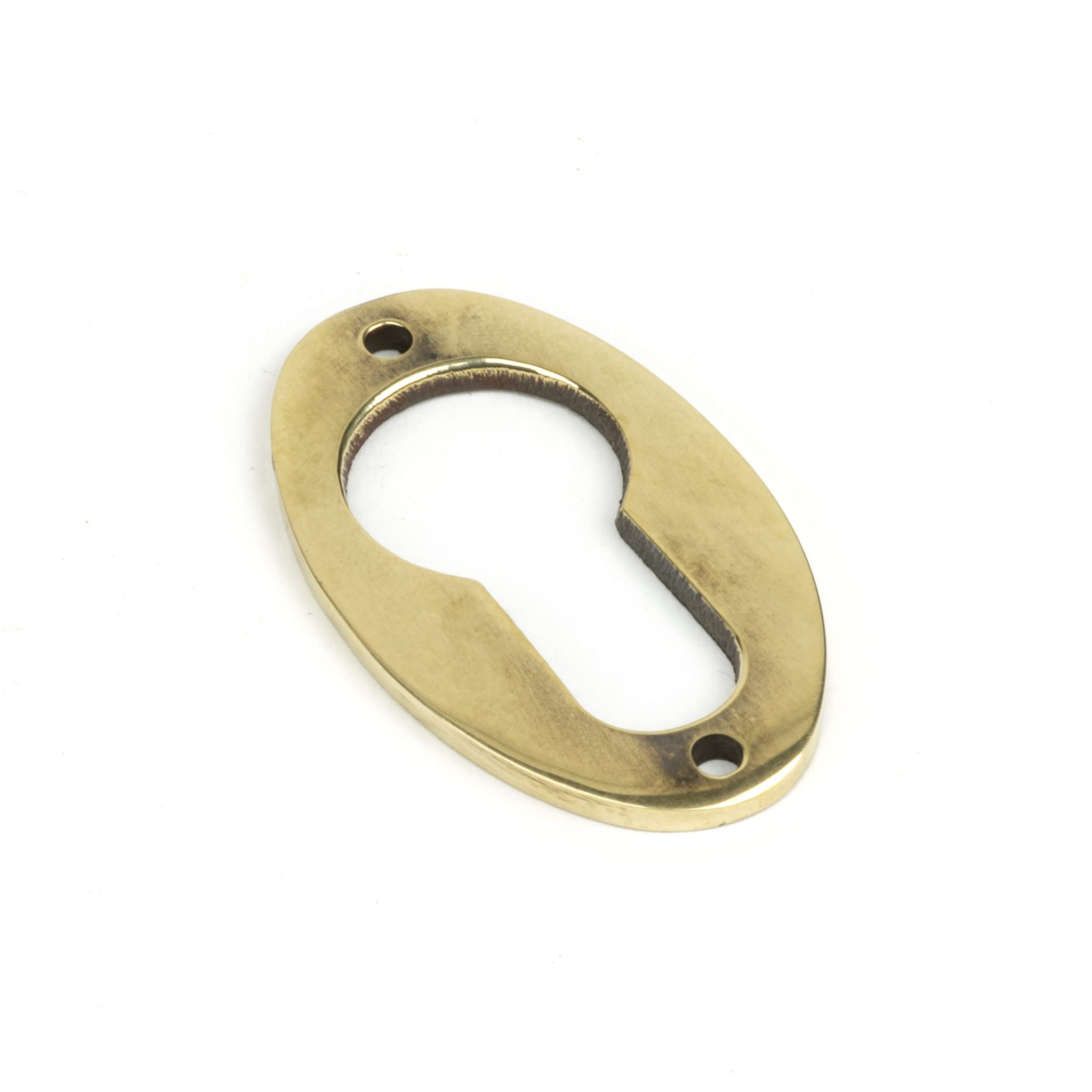 From The Anvil 83819 Aged Brass Oval Euro Escutcheon