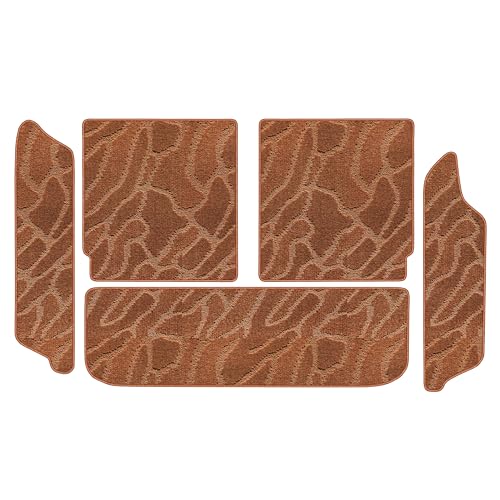 Aviles スズキ 新型 ジムニー JB64W ラゲッジマット+2列目背面 フロアマット トランクマット【16色から選択】(06:ウェーブ × ブラウン)