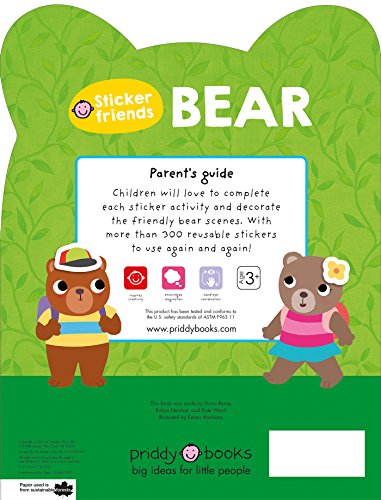 Sticker Friends: Bear: 300 Reusable Stickers image 4