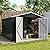 UDPATIO Outdoor Storage Shed 10x12 FT, Outside Sheds & Outdoor Storage Metal Galvanized Steel Yard, Patio, Lawn, Tool Shed with Lockable Door for Can, Bike, Lawnmower, Generator,Dark Grey