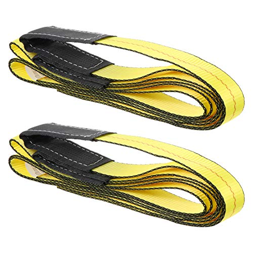 VILLCASE 2 Pcs Cintas da Eslinga de Levantamento Reforçadas Cintas de Recuperação da Eslinga de Leva