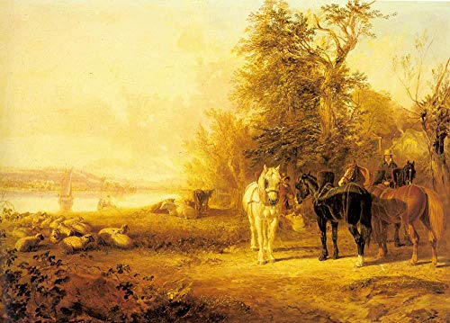 Art mural célèbre avec chevaux pour sublimer le salon de votre maison