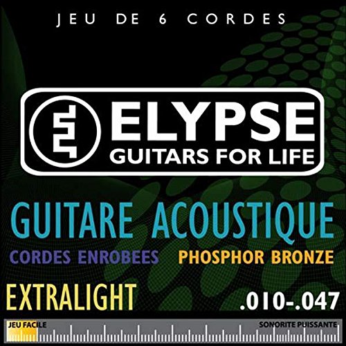 Cuerdas para guitarra acústica AS-781C deluxe-Juego de 10-Elypse extralight 47