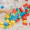 Melissa & Doug Wooden Building Blocks, 100-Piece Set of Sorting & Stacking Toys in 4 Colors and 9 Shapes, Classic Toddler Toys for Girls & Boys Ages 2+ - FSC Certified #1